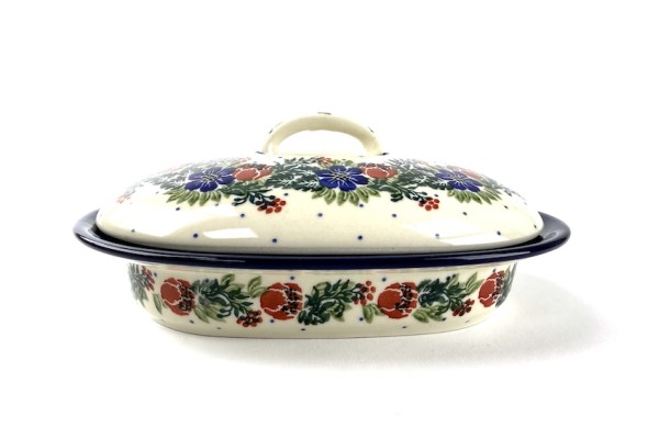 618  Bunzlau kleine Ovale Ovenschaal 1535X Dekschalen